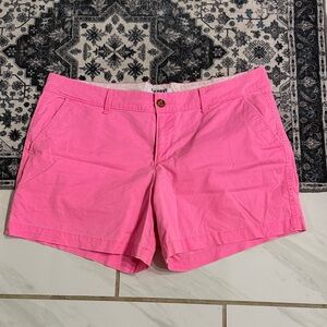 Fun neon pink chino shorts
